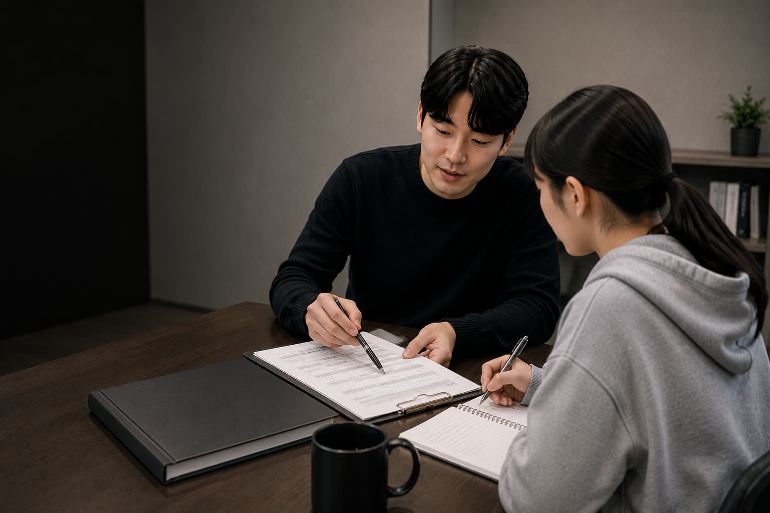 현강 학습 관리 장면